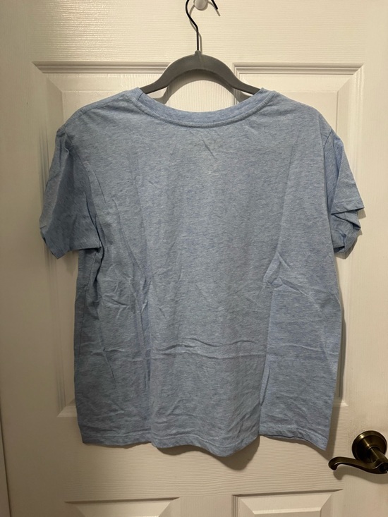 Light Blue Short-Sleeve Tee with Cartoon Bluey Characters - Picture 3 of 3